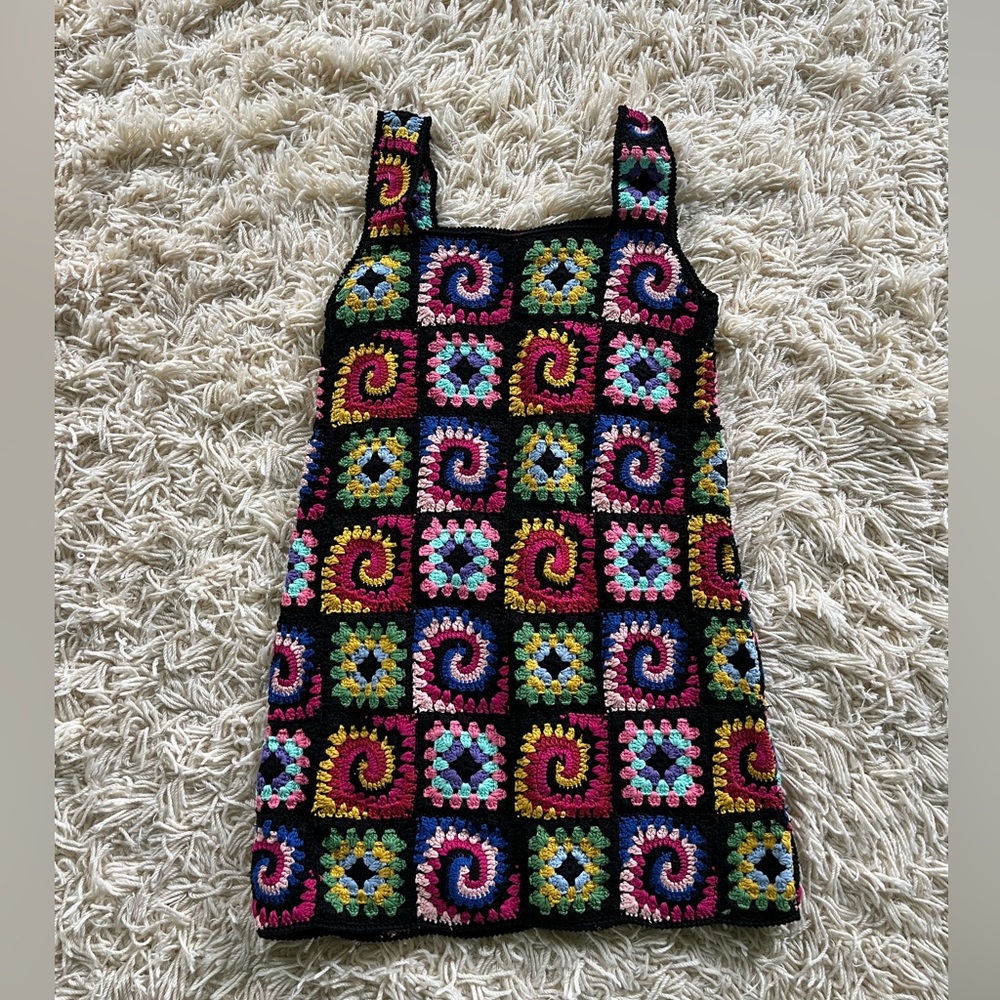 STAUD never worn crochet mini dress (S)